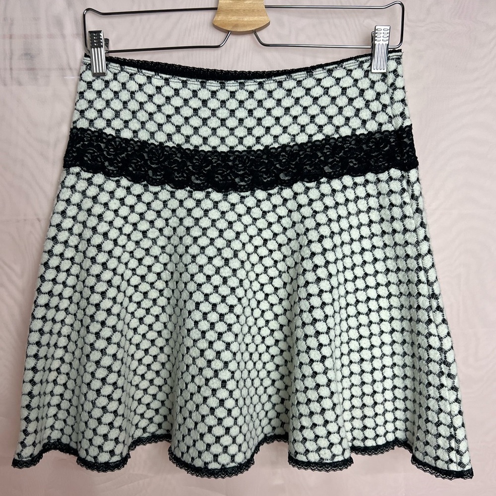 Lux Lux Lux A line wool blend mini skirt